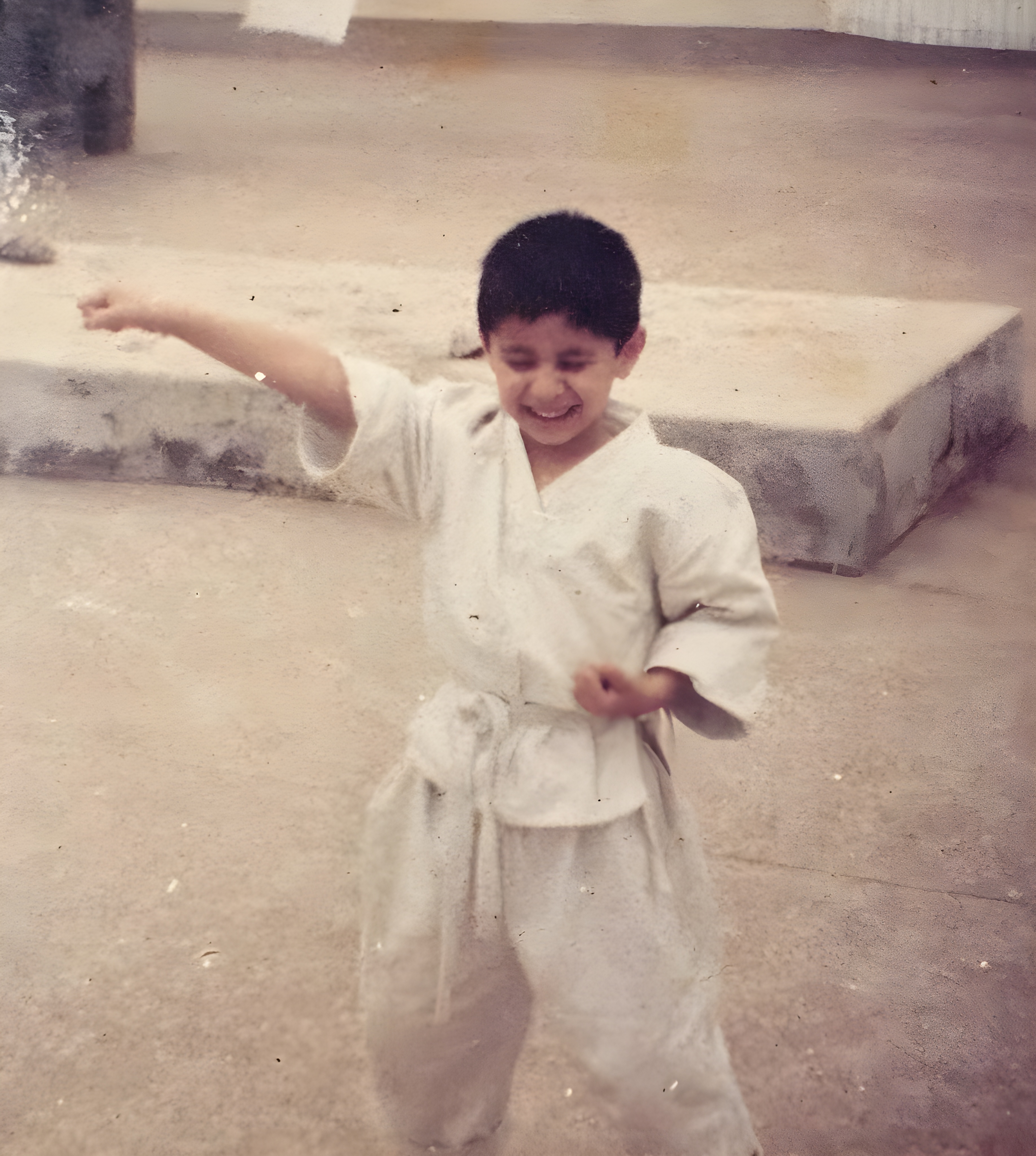 Adi Pradhan as a child