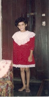 Sruti Pujari as a child