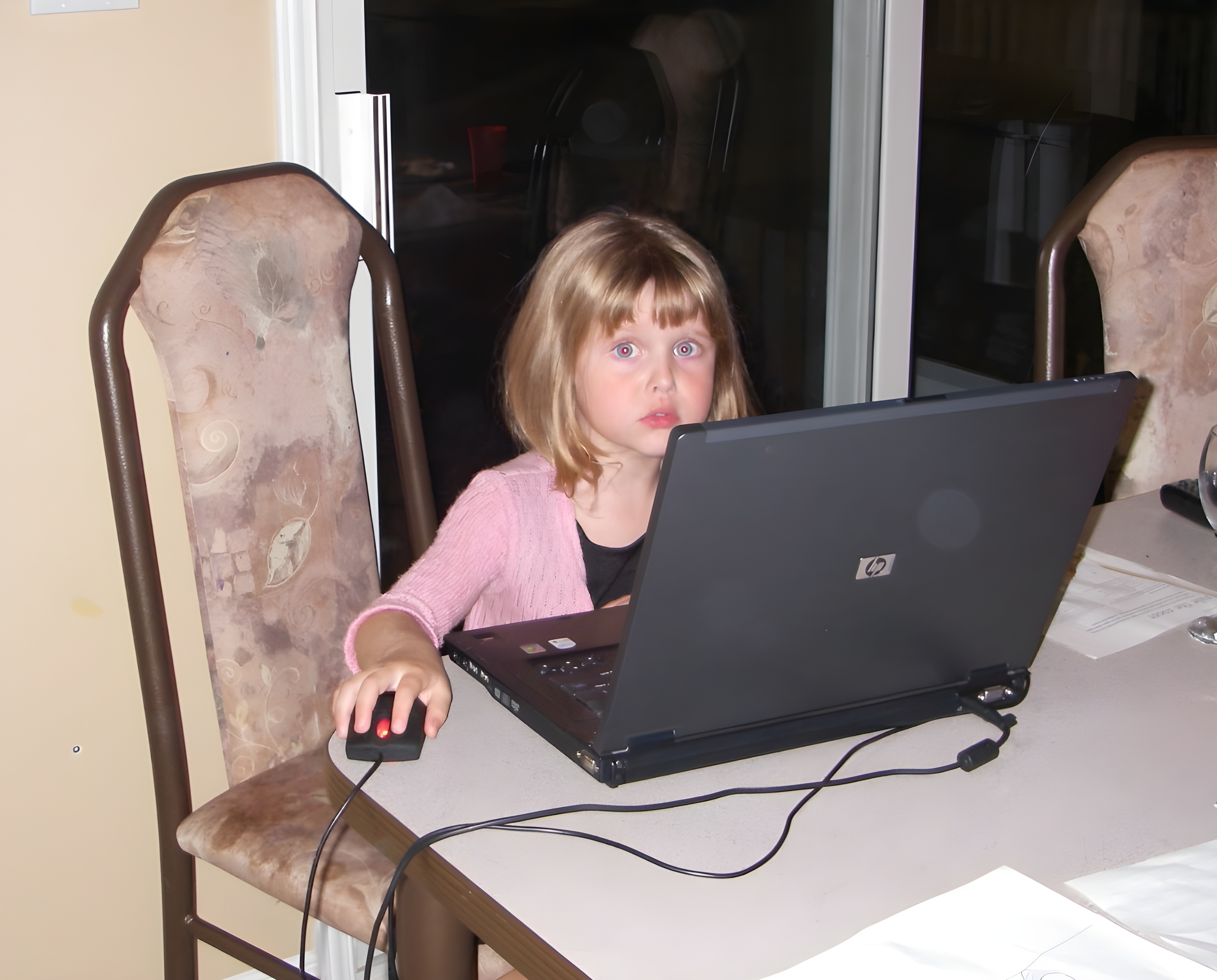 Aimee Langevin as a child