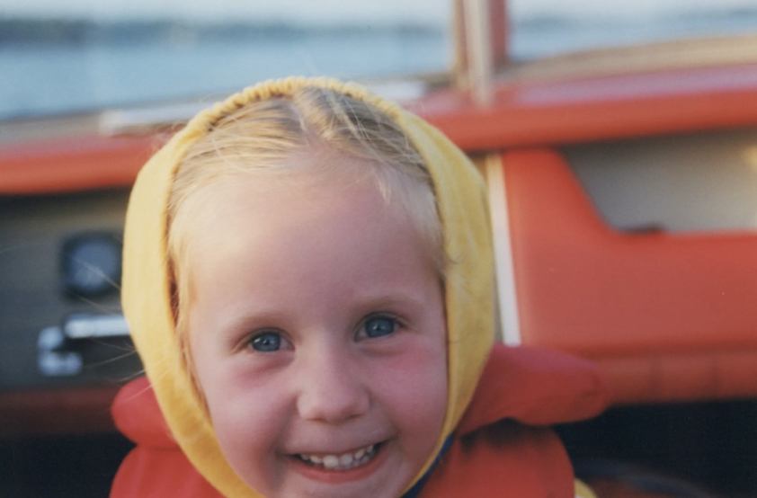 Megan Black as a child
