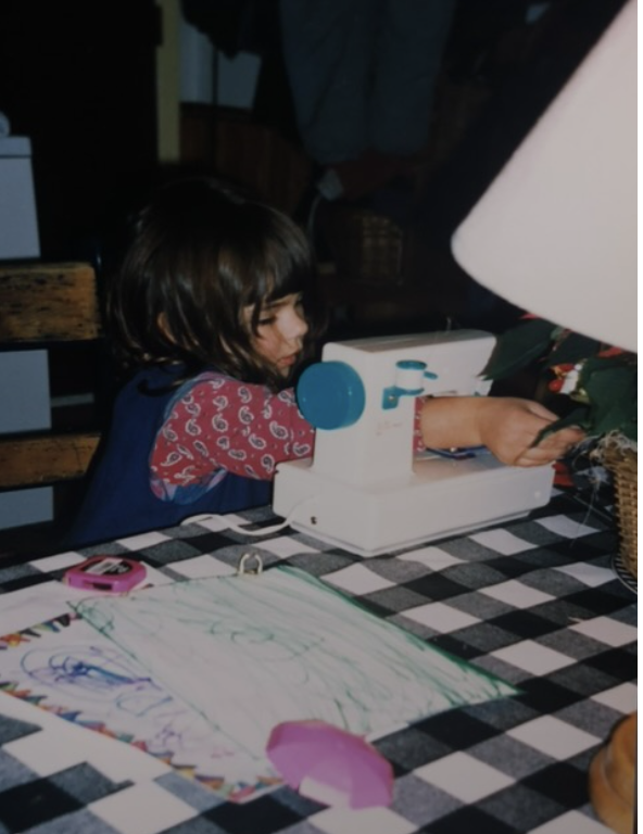 Sarah Bartnicka as a child