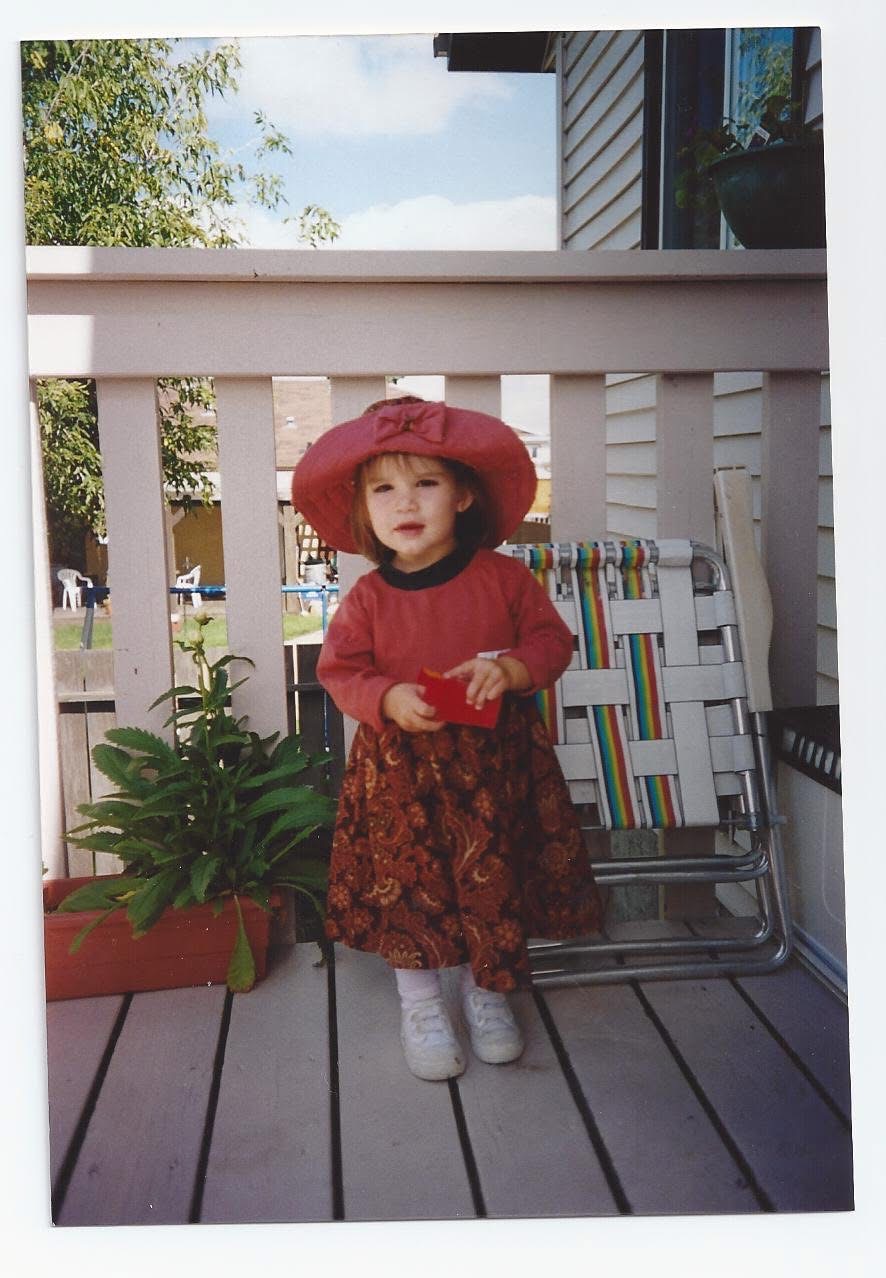 Mikayla Stewart as a child